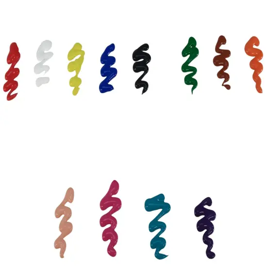 Sax Versatemp Liquid Tempera Paint, 1 Pint Bottles, Assorted Colors, Set of 12 {3}