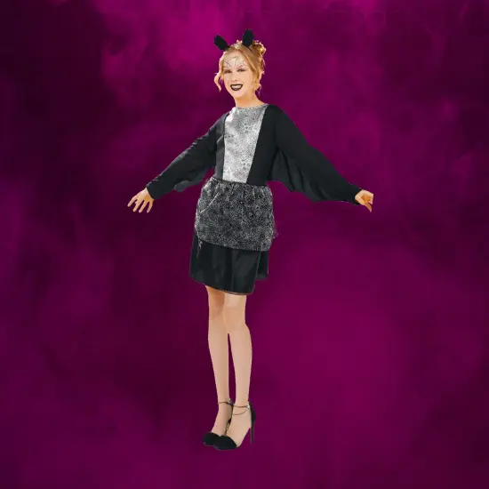 Northlight Girl Vampire Children's Halloween Costume &ndash; Small4-6 Black {5}