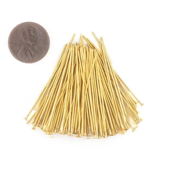 The Bead Chest Gold 21 Gauge 1.5 Inch Head Pins (Approx 100 pieces) {2}