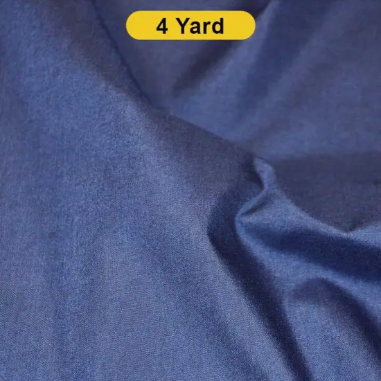 Polyester Cotton Broadcloth Fabric 60" Wide Multiple Colors Navy Blue {1}
