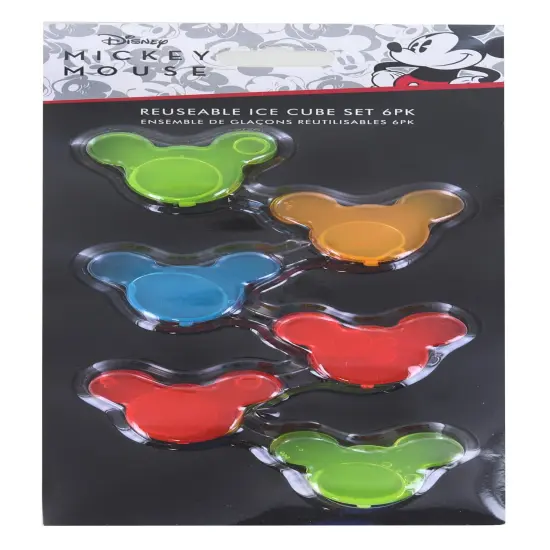 Disney Mickey Mouse 6 Piece Reuseable Ice Cube Set {1}