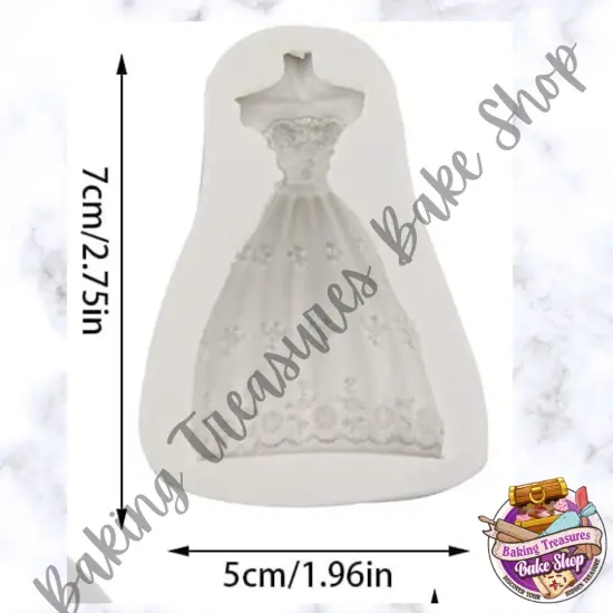 Mannequin dress flower silicone mold {3}