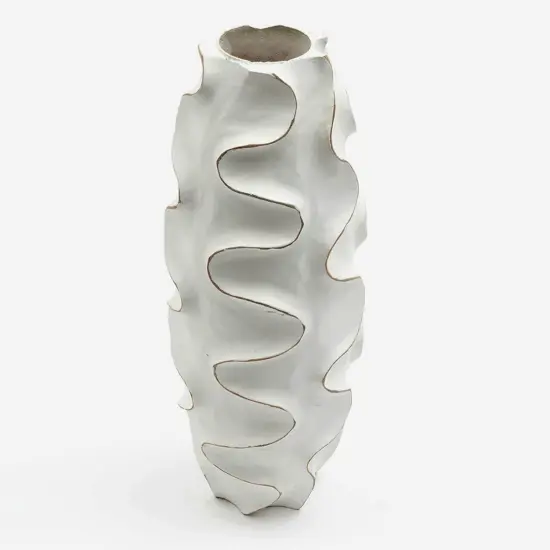 Decorative Handcrafted Accent Wood Vase-5x15" {5}