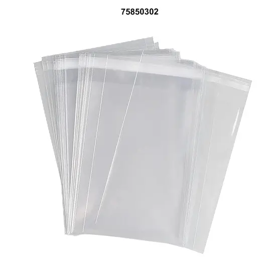 Self-Sealing Bags with Lip & Tape 1.2 Mil 4 1/4'' x 5 1/8'' {2}
