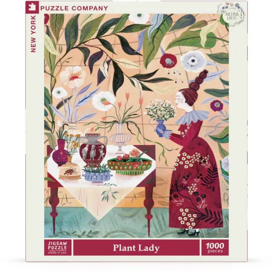 New York Puzzle Company Plant Lady 1000 Piece Piece Jigsaw Puzzle {1}