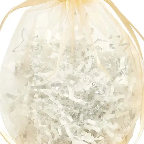 Wide Round Flat Bottom Organza Bags 6 1/2 '' X 4 '' X 7 '' for Party Favors Toffee {4}