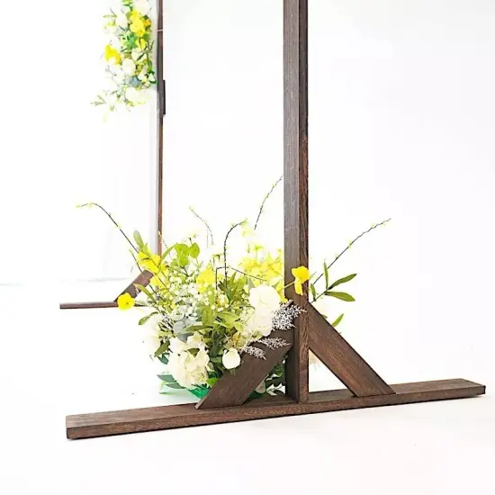 7 feet Dark Brown Wood BACKDROP STAND Square Wedding Arch Events Decorations {2}