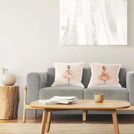 Dancing Star Ballerinas 2 PC Decorative Printed Throw Pillow Set Design by Andrea Haase, 18 x 7 x 18 {2}