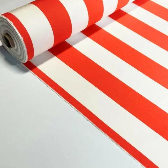 10 Oz 100% Cotton Canvas 2" Stripe 60" Wide Outdoor Fabric Black {7}