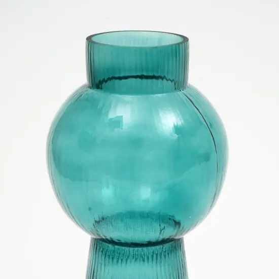 Modern Funnel Flare Glass Vase - 5 X 12 Inch {5}
