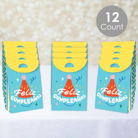 Big Dot of Happiness Feliz Cumpleanos - Happy Birthday Gift Favor Bags - Party Goodie Boxes - Set of 12 {3}