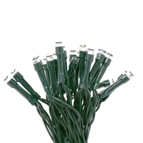 100 LED Multifunction String Light with Green Wire Plug in Warm White {7}