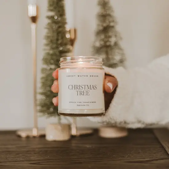 CHRISTMAS TREE SOY CANDLE {3}