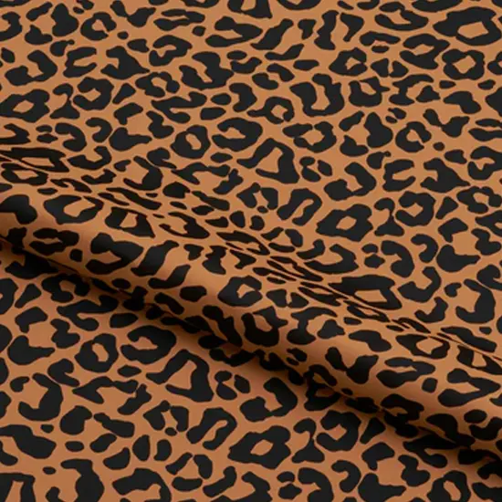 Groove Leopard Pattern Printed Spandex Fabric {3}