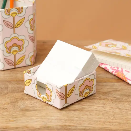 Handmade Paper Memo Slip Gift Box - Peach-3 X 1.5 Inch {1}