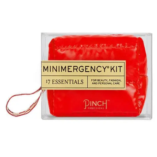 RED PUFFER MINI EMERGENCY KIT {1}