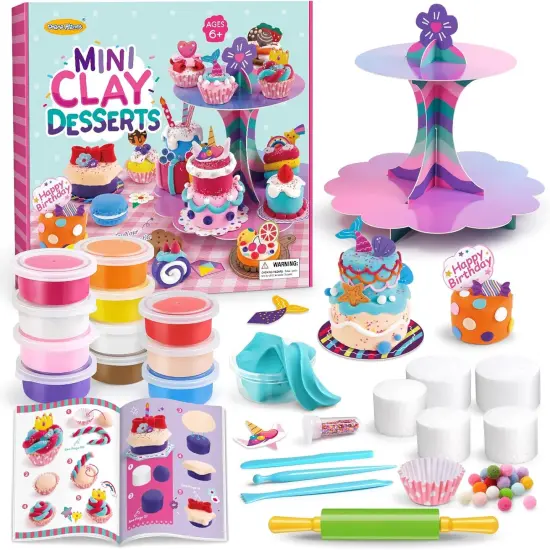 Craft Kits for Kids Make Your Own Mini Desserts with Air Dry Clay {1}