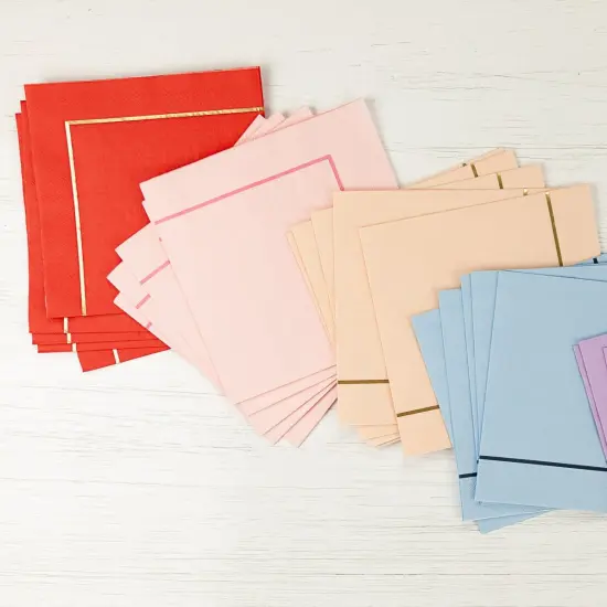 CHERRY RED SIGNATURE LARGE NAPKINS {2}