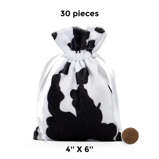 Trendy Animal Design Fur Bags 5" x 8" {1}