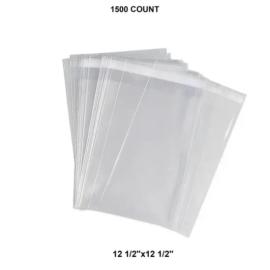 Premium Self-Sealing Lip Bags 12 1/2" x 12 1/2" 1.6 mil {1}