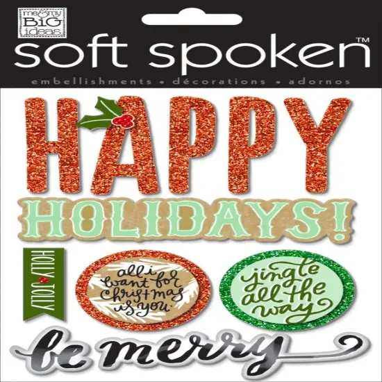 Me & My Big Ideas Happy Holidays Dimensional Stickers {1}
