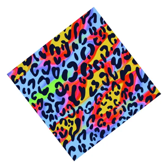 Funky Heatwave Leopard Printed Spandex Fabric {5}