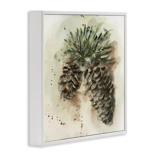 Stupell Industries Pine Cone Watercolor Framed Giclee Wall Art Design by Ethan Harper {3}
