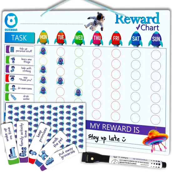 Magnetic Behavior Chore Chart for Kids - Boys Edition {1}