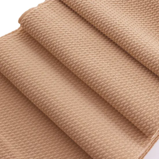 Solid 4 way Stretch Liverpool Bullet Fabric Tan {3}