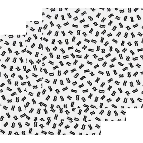 Small Wavy Seamless Lines Printed On Recycled Spandex Fabric {4}