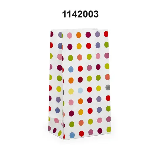Dot Patterned Sos Food Bags 5'' X 3 1/8'' X 9 5/8'' {3}