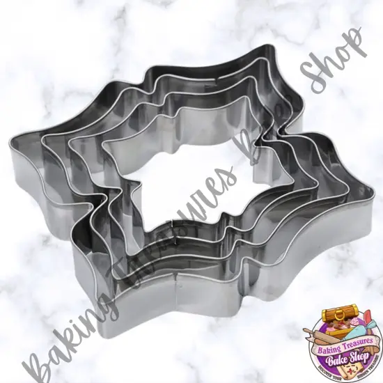 Style 3 Plaque Frame Cookie Cutter 4Pcs {1}