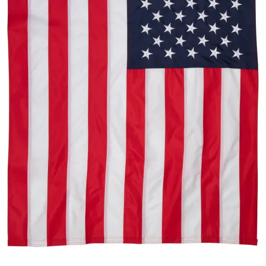 Northlight Patriotic Embroidered USA Outdoor House Flag - 40" x 28" Red {6}