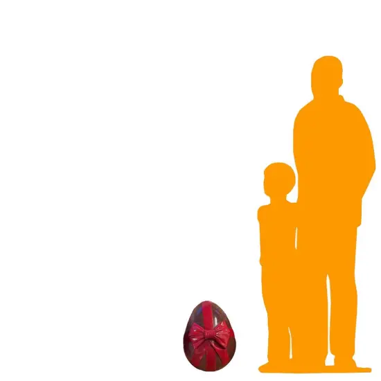 Ribbon Chocolate Easter EggOver Sized Statue {2}