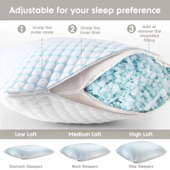 Nestl Reversible Bed in a Bag with Set of 2 Cooling Pillow {4}