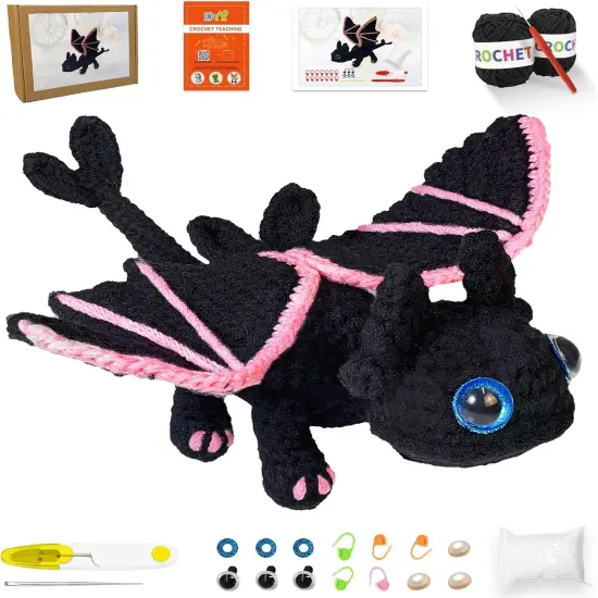 Crochet Kit for Beginners - Crochet Dragon Animals {1}