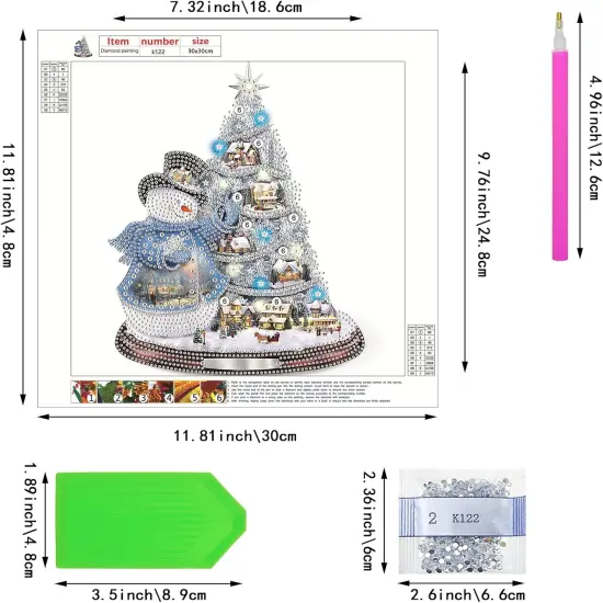 Christmas Diamond Painting Kits Special Shaped Rhinestones Winter 5D {2}