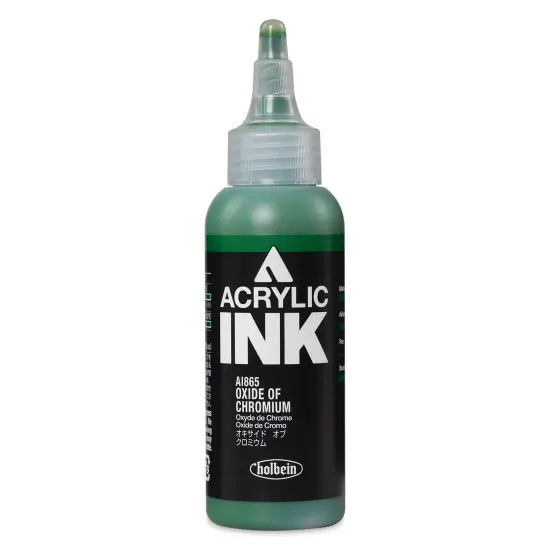 Holbein Acrylic Ink - Oxide of Chromium, 100 ml {1}