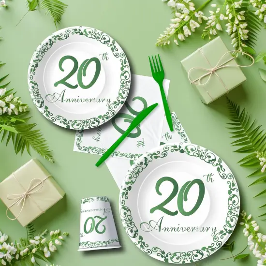 20th Anniversary Decorations Tableware {2}