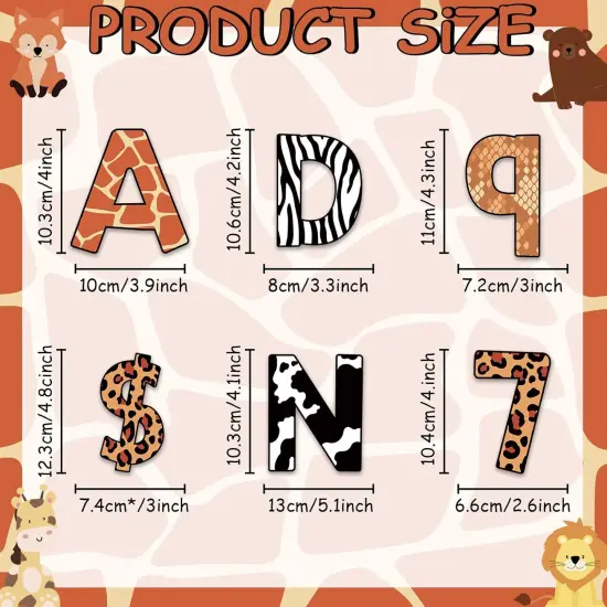 266 Pcs Letters Combo Pack Set Bulletin Board Letters Animal Prints Letters {2}