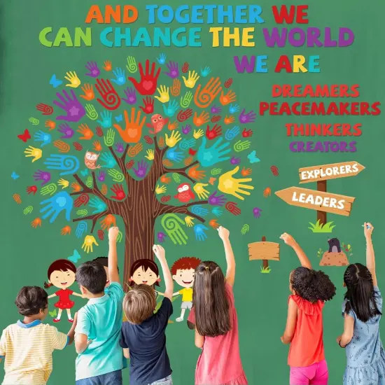 156PCS Classroom Tree Bulletin Board Decorations Set {5}