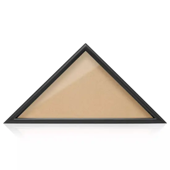 Memorial Funeral Flag Display Case for 5' x 9' Folded Casket Flag, Solid Wood {4}