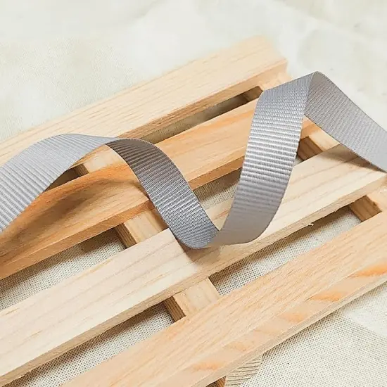 Grosgrain Solid Fabric Ribbon 3/8 Inch x 50 Yds Dark Grey for Christmas Home Decor Gift Wrapping DIY Crafts Hair Bow Scrapbook {4}