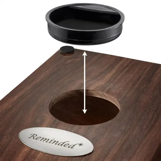 Rosewood Hand-Carved Wood Memorial Cremation Box with Velvet Bag - Medium {2}