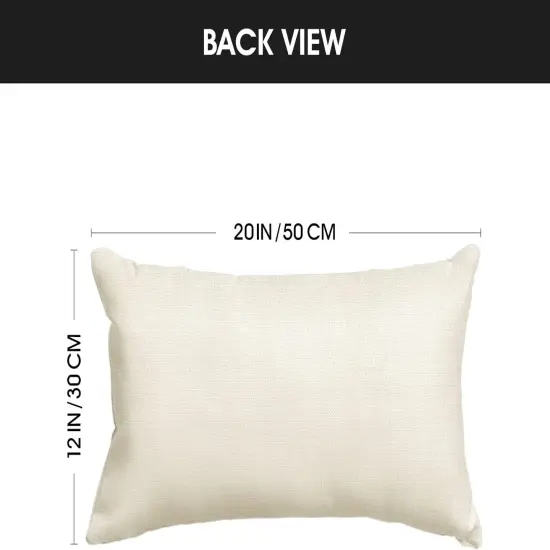 Easter Bunny Throw Pillow Cover – 12x20" Spring Rabbit Cushion Case Purple {6}