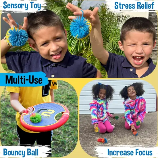 Stringy Balls & Sensory Toys for Kids 8 Pack - Valentines Day Gifts for Kids & Easter Basket Stuffers - 4 5 6 7 8 9 10 + Year Old Gift Ideas - Easter Gifts for Boys & Girls - Kooosh Balls Fidget Toys {2}