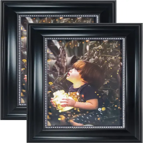 5x7 Picture Frames, Real Glass, Display Photos for Wall or Tabletop {1}