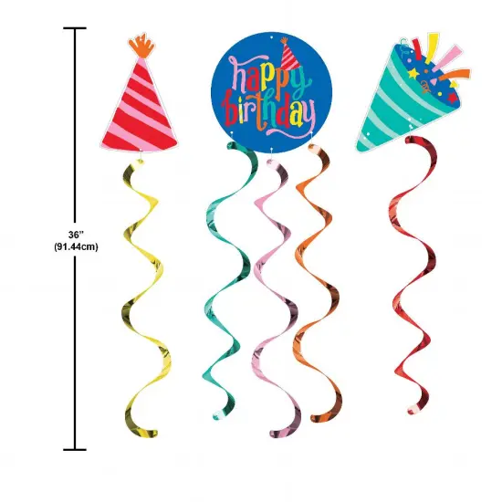 Hats Off Birthday Hanging Décor (3/Pkg) {2}