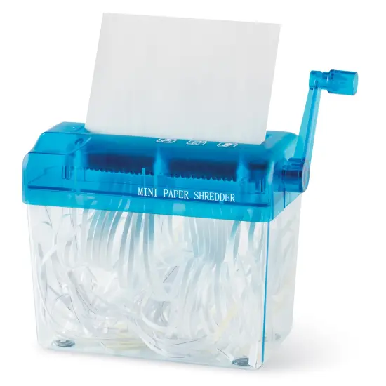 Collections Etc Portable Personal Manual Paper Desktop Shredder {2}