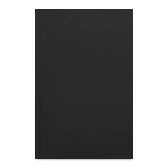 Gry Mattr Essential Linen Dotted Notebook - 5-3/4" x 8-1/2", Jet {1}